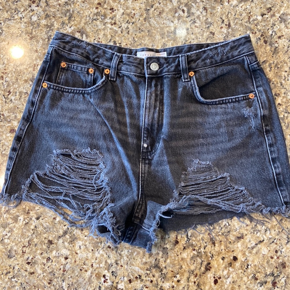 🔥Top Shop Mom Cutoff Jean Shorts size 10 🔥